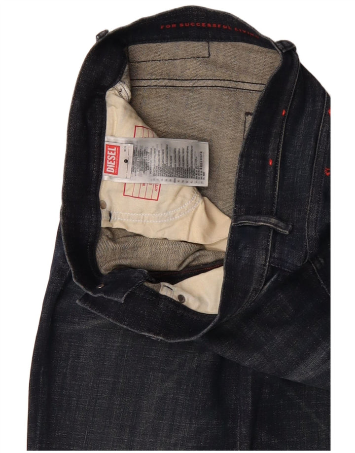 Diesel Mens Skinny Jeans W31 L33 Azul Marinho Algodão