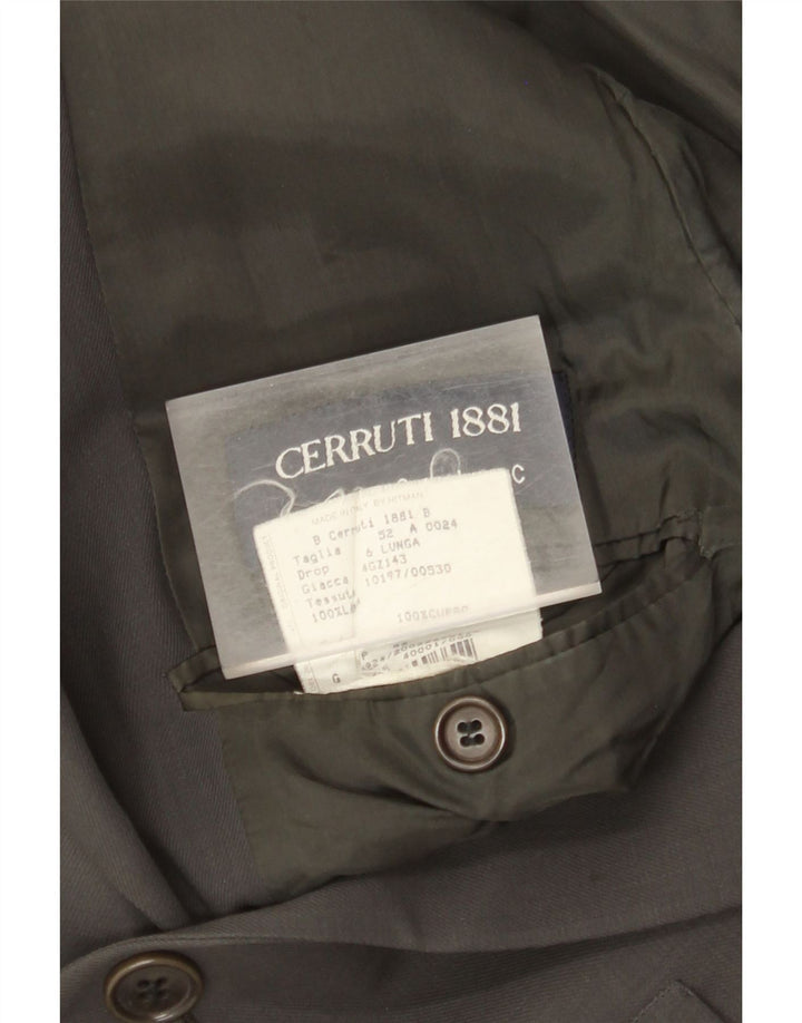 Jaqueta Blazer Masculina Cerruti 1881 com 3 Botões IT 52 XL Preto Cupro