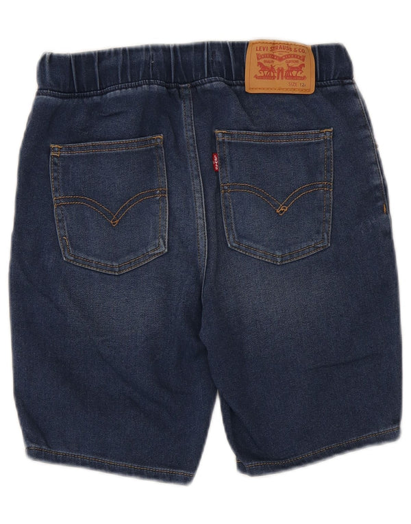 Shorts jeans skinny para meninos Levi's 11-12 anos W26 algodão azul