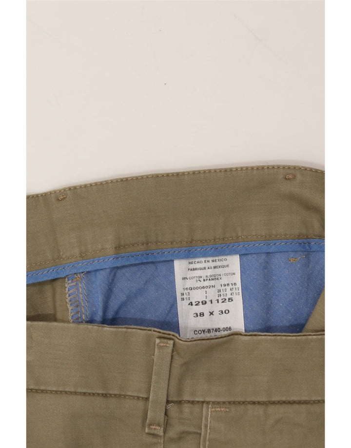 LEE Mens Straight Chino Trousers W38 L30 Khaki Cotton Vintage Lee and Second-Hand Lee from Messina Hembry 