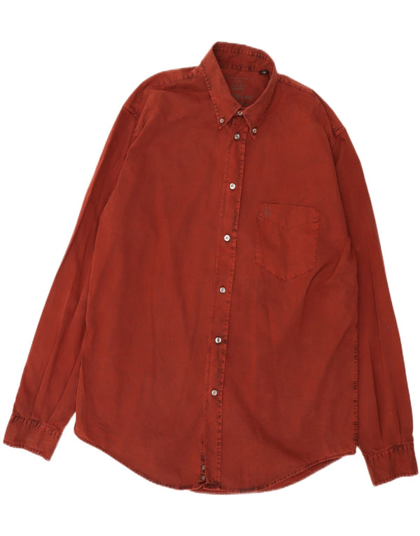 Camisa masculina Murphy & Nye XL algodão Borgonha