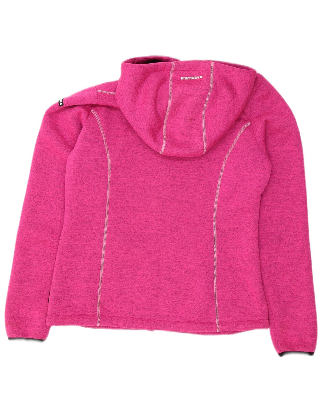 Icepeak Suéter feminino com capuz e zíper IT 48 XL poliéster manchado rosa
