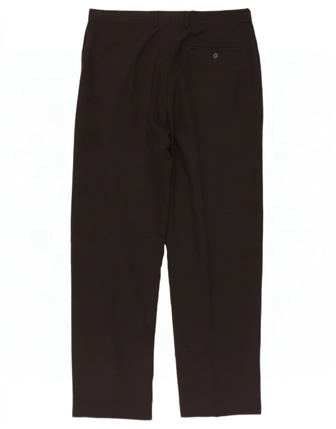 Calça masculina Marks & Spencer com pegged terno W34 L31 poliéster preto