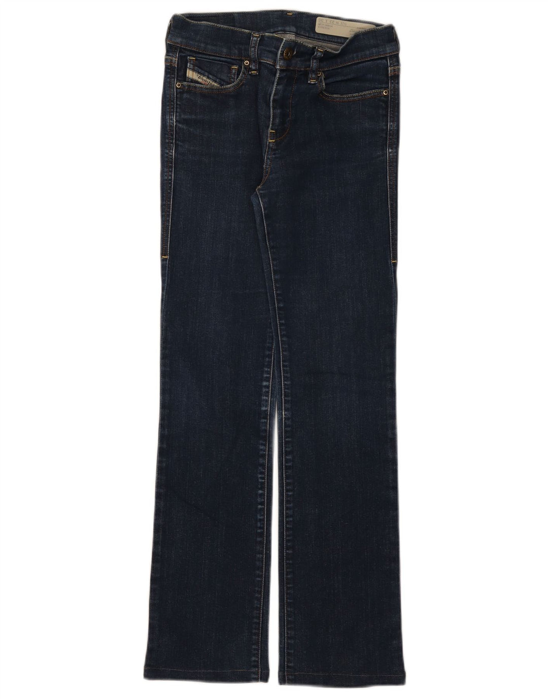 Diesel feminino Bootzee-St Regular Slim Bootcut Jeans W23 L27 Azul marinho