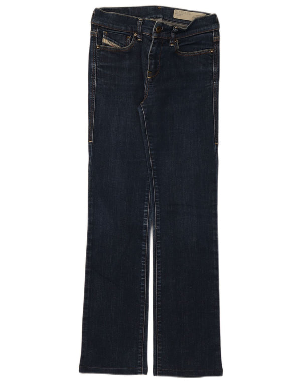 Diesel feminino Bootzee-St Regular Slim Bootcut Jeans W23 L27 Azul marinho