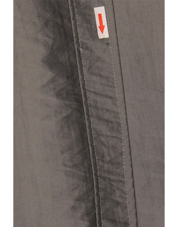 Jaqueta bomber Sherpa masculina vintage UK 40 grande cinza