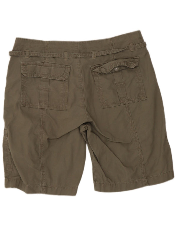 Shorts cargo feminino Lee US 8 médio W30 algodão verde