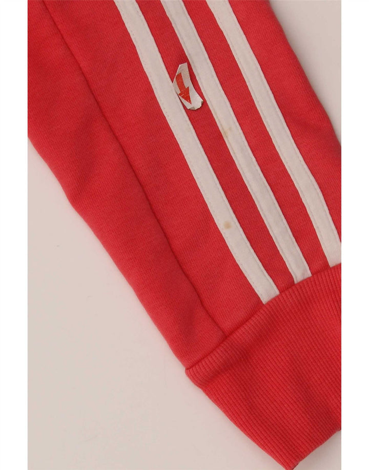 Adidas Womens Climalite Tracksuit Top Jacket UK 12/14 Médio Vermelho
