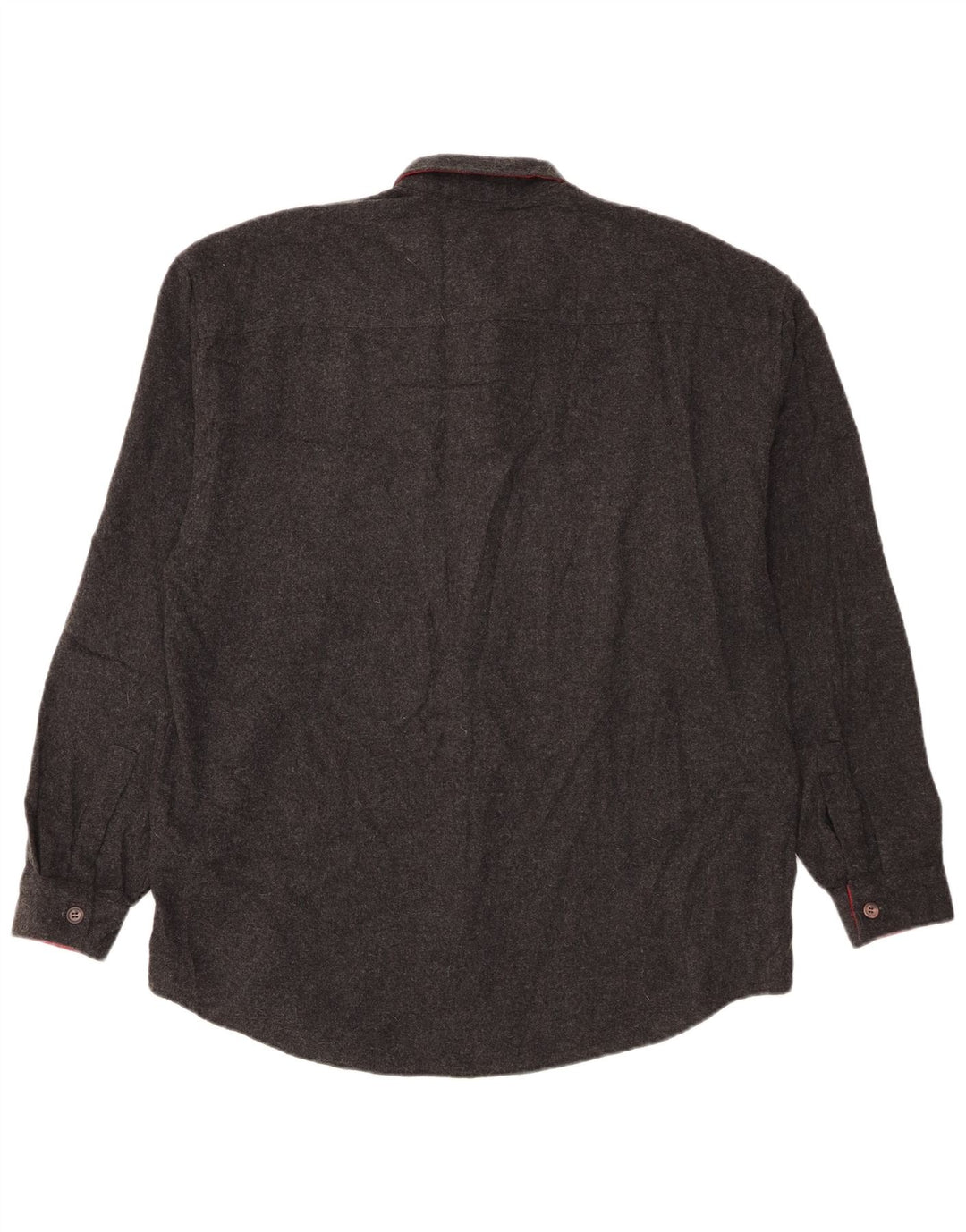 Camisa masculina vintage de flanela grande algodão preto