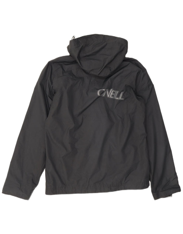 Jaqueta corta-vento masculina O'Neill com capuz gráfico UK 34 XS poliéster preto