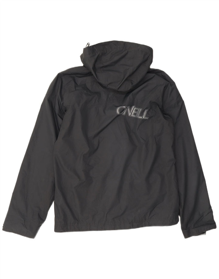 Jaqueta corta-vento masculina O'Neill com capuz gráfico UK 34 XS poliéster preto