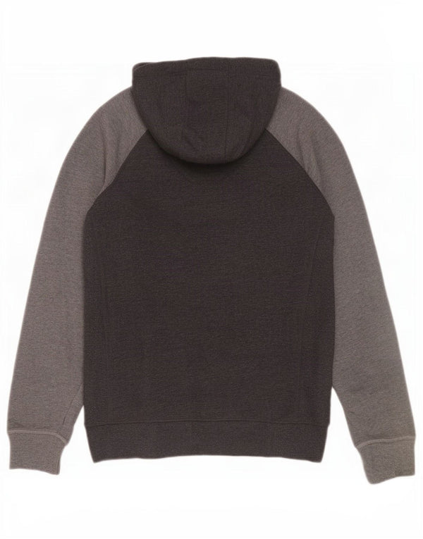 Suéter masculino Superdry com capuz e zíper gráfico grande algodão cinza colorido