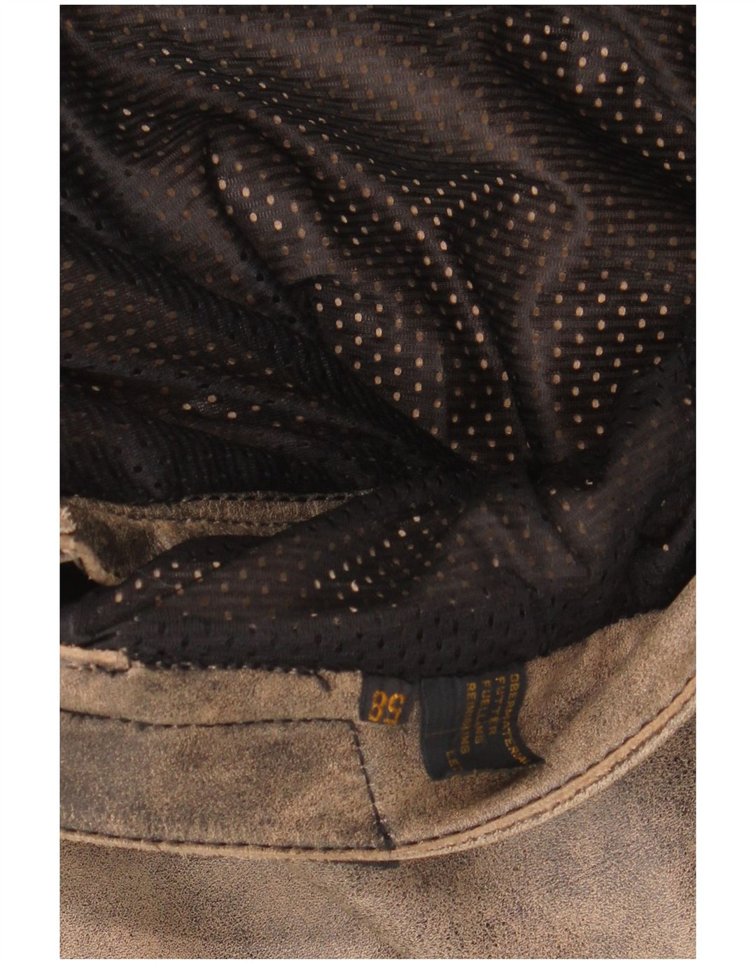 Calça masculina de motociclista MODEKA tamanho 58 3XL W36 L31 cinza tie dye couro