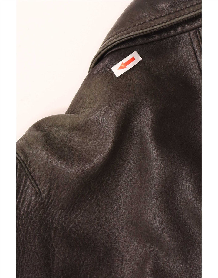 Jaqueta de couro masculina Liberty IT 54 2XL couro marrom