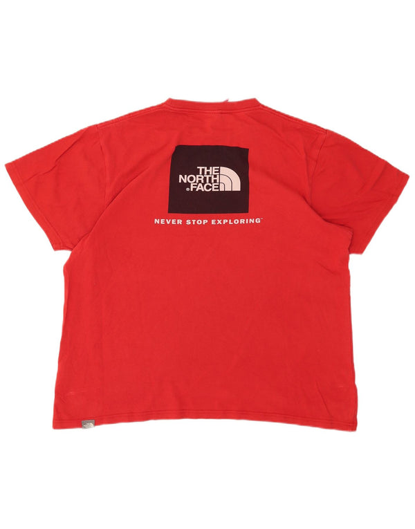 Camiseta gráfica masculina The North Face grande algodão vermelho