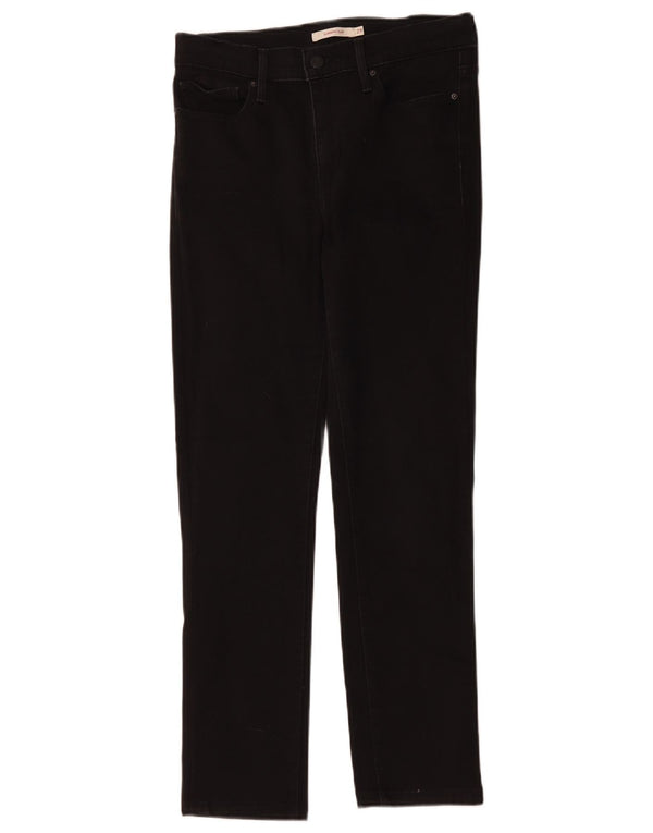 Jeans femininos Levi's Shaping Slim W29 L27 algodão preto