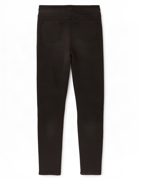 Calça jeans feminina Marks & Spencer UK 14 médio W30 L29 algodão preto