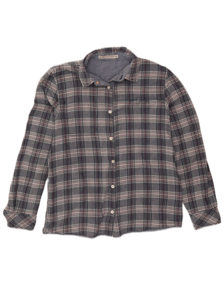 Camisa PEPE Jeans Mulher UK 14 Azul Médio