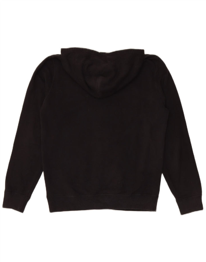 CHAMPION Suéter masculino com capuz e zíper gráfico médio preto