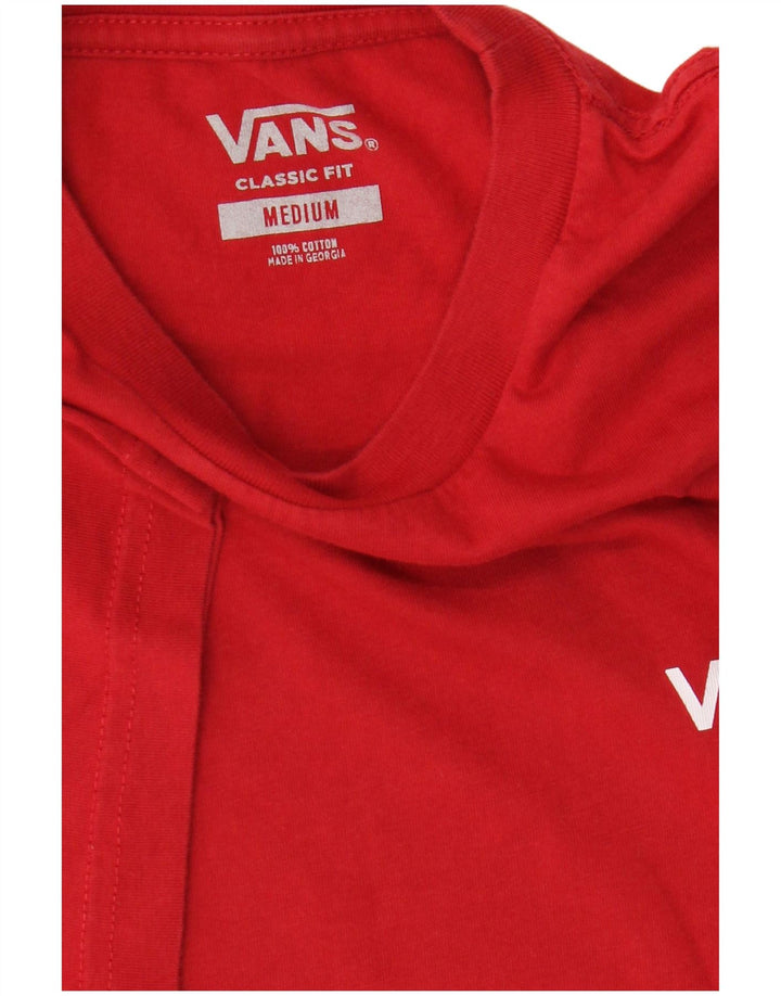 Camiseta Vans Masculina Classic Fit Top Médio Algodão Vermelho