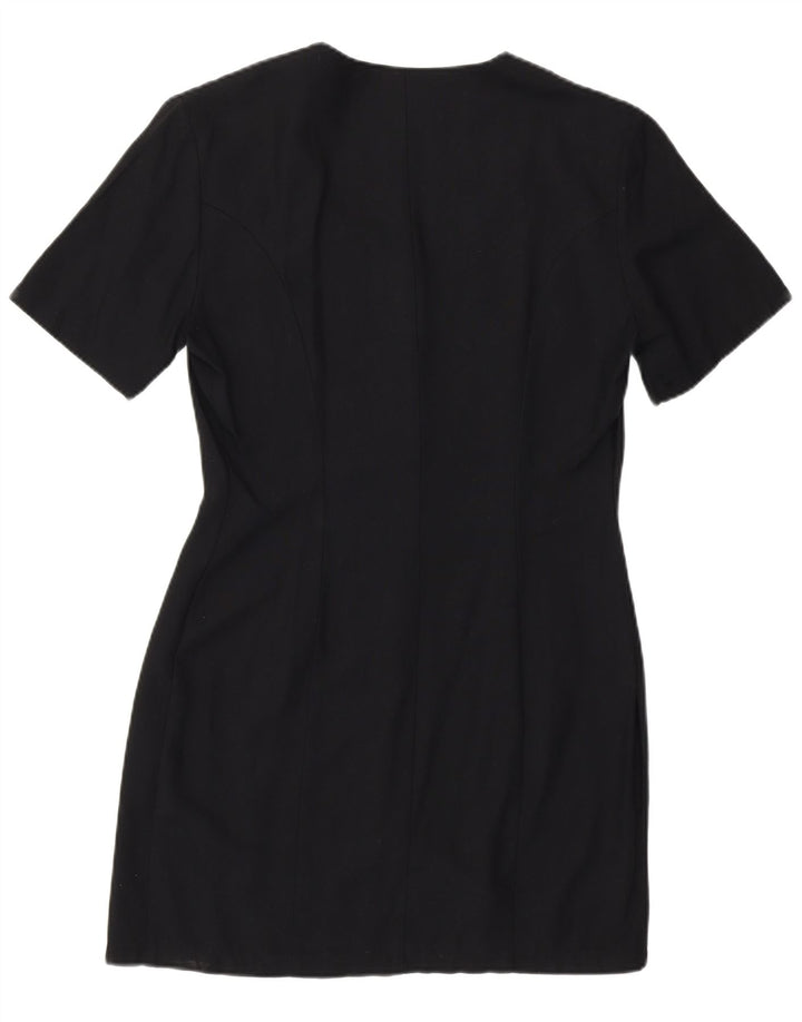 Coleção Vestido Camisa Feminino UK 12 Viscose Preto Médio