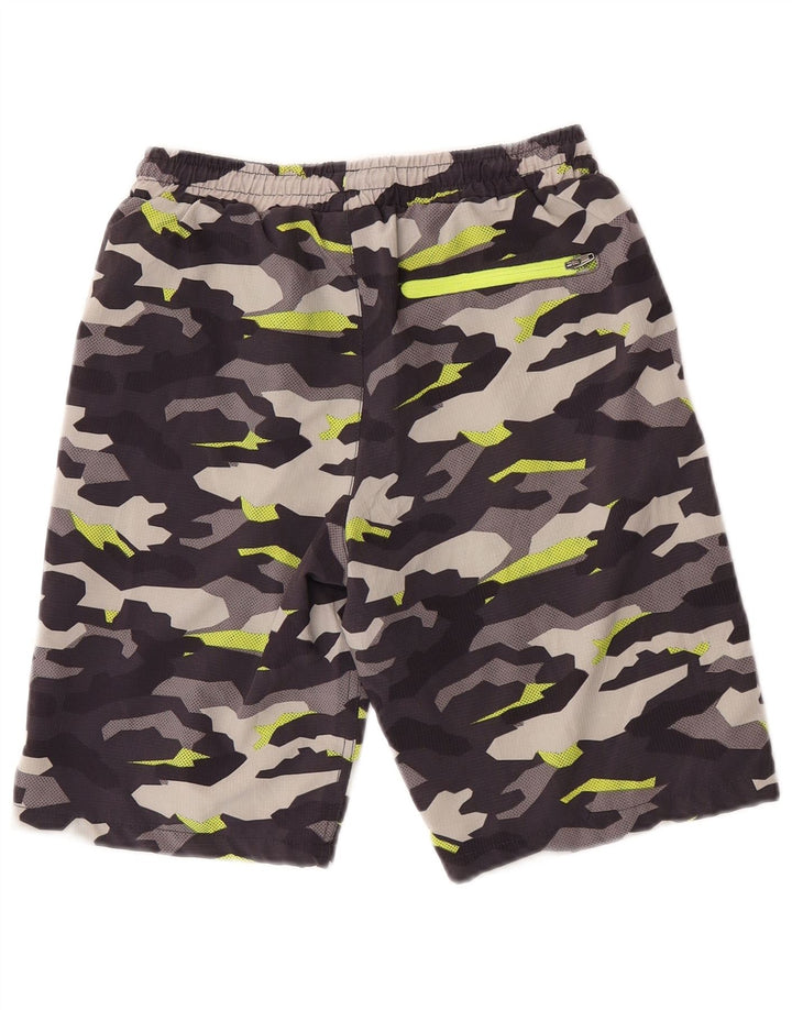 Eddie Bauer Boys Sport Shorts 14-15 anos grande cinza camuflado poliéster