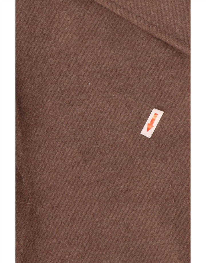 Sobretudo feminino Marks & Spencer UK 14 poliéster marrom médio