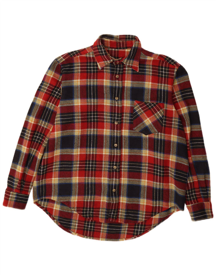 Camisa masculina de flanela VINTAGE XL xadrez multicolorida