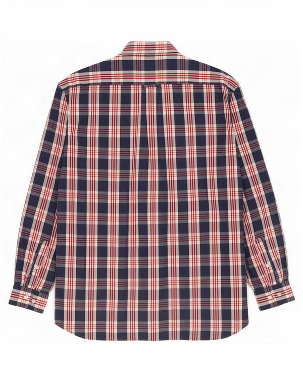 Camisa masculina Gant Regular Fit XL algodão xadrez azul marinho