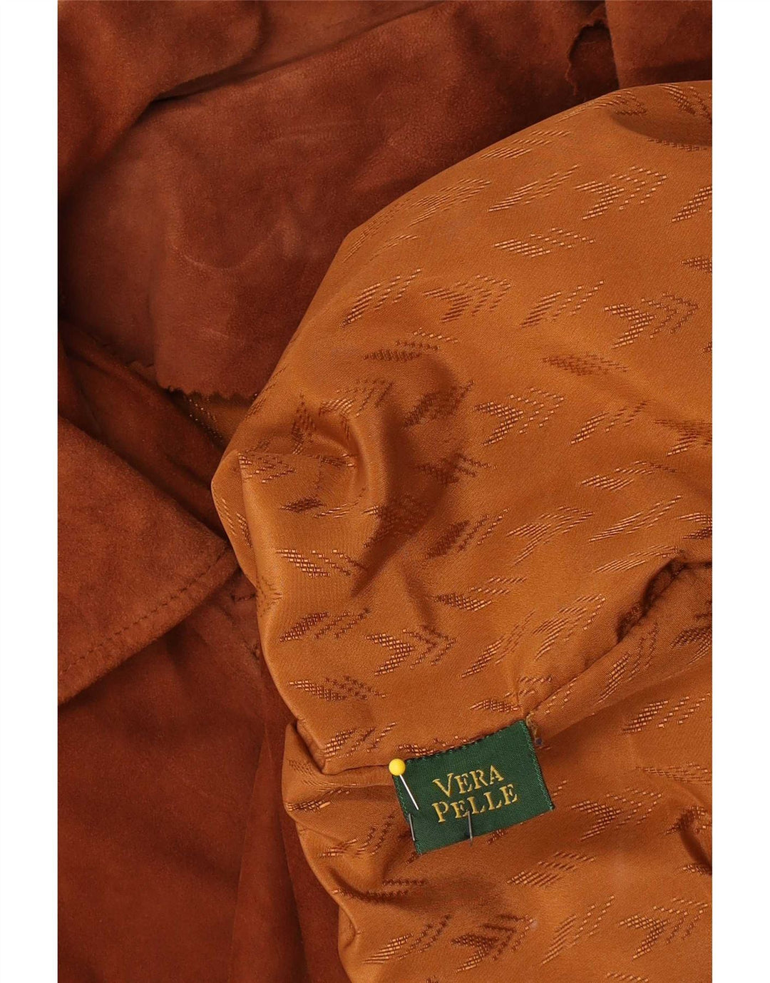 Jaqueta de camurça feminina vintage Reino Unido 18 XL couro marrom