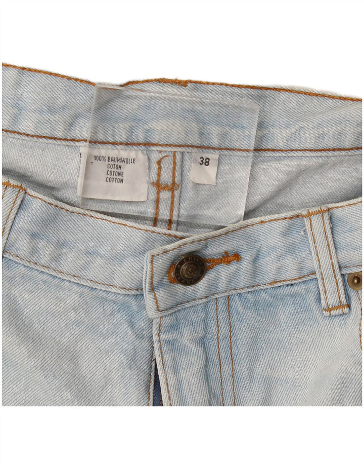 Shorts jeans feminino vintage W38 XL algodão azul