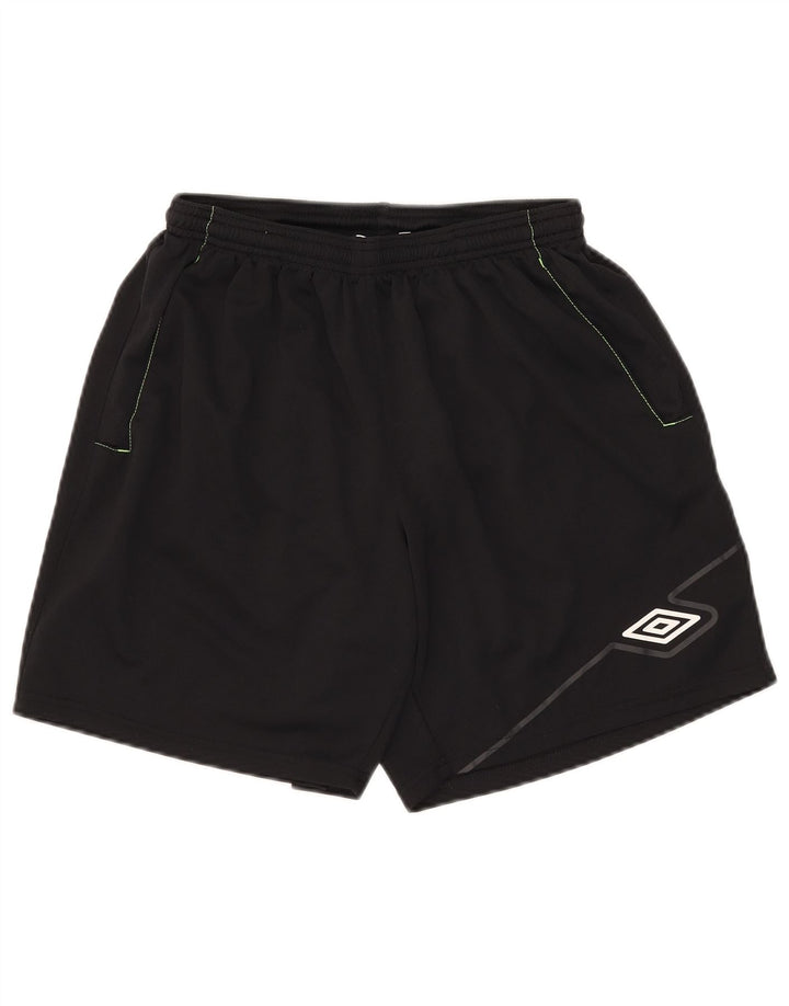 Shorts esportivos masculinos Umbro grandes pretos