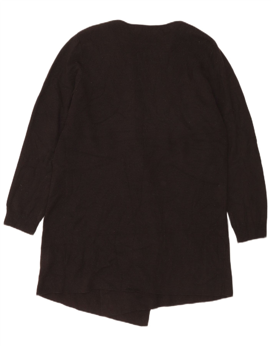 Suéter cardigã aberto feminino Marks & Spencer Reino Unido 16 grande acrílico preto