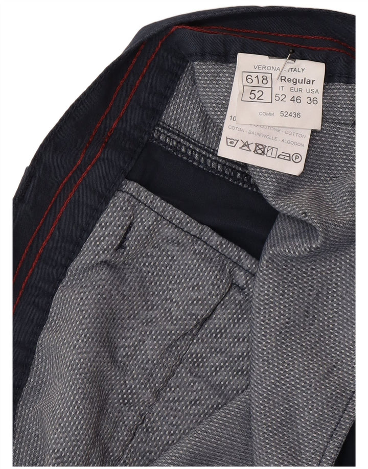 Carrera Mens Cargo Shorts IT 52 XL W36 Azul Marinho Algodão