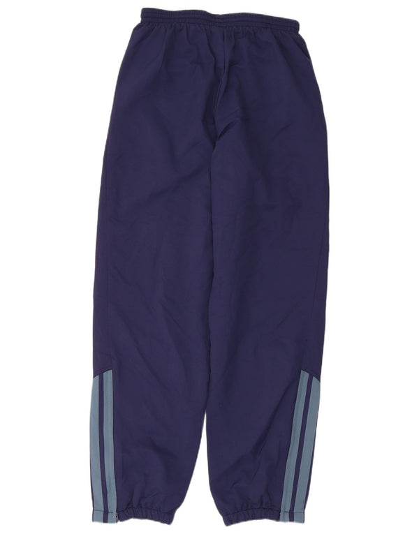 Adidas meninos calças de treino joggers 13-14 anos azul marinho poliéster