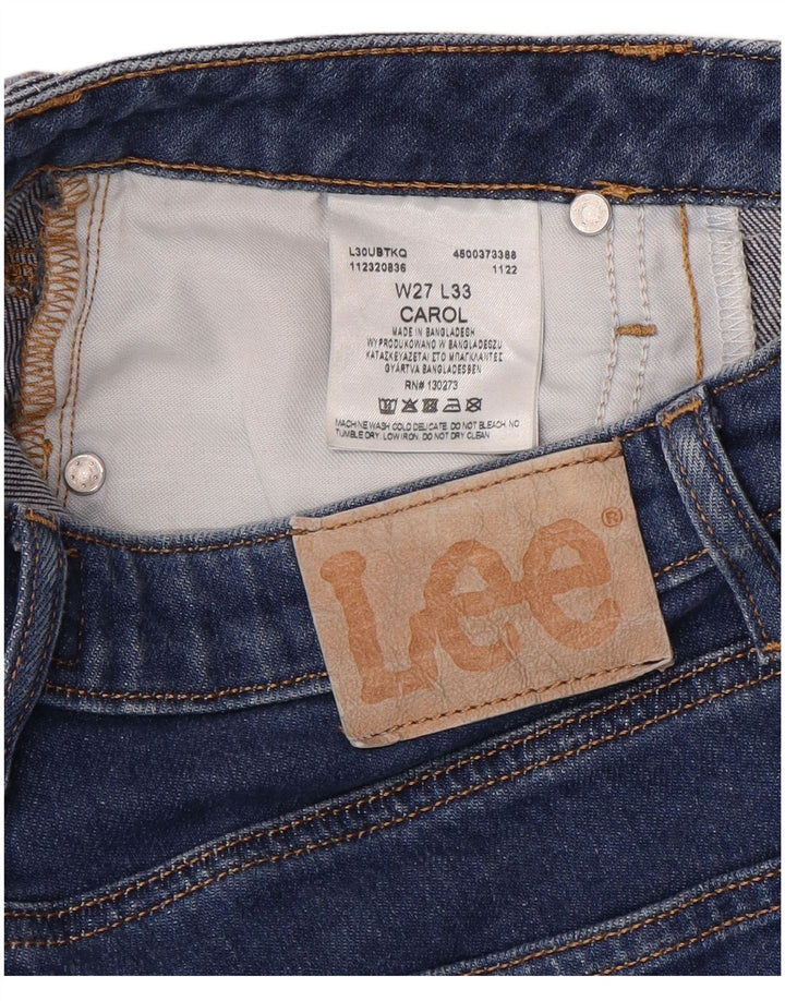 Lee Womens Carol Slim Jeans W27 L29 Azul Algodão