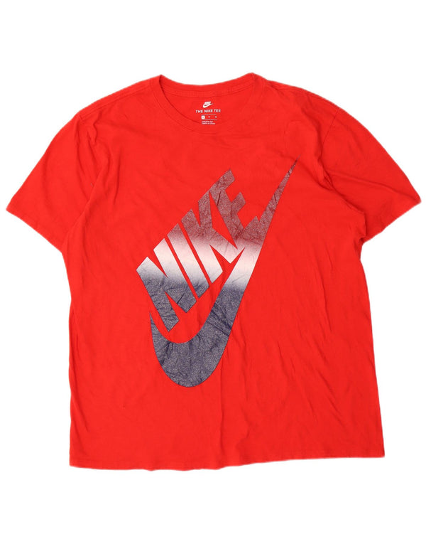 Camiseta Nike Masculina Athletic Cut Graphic Top XL Algodão Vermelho