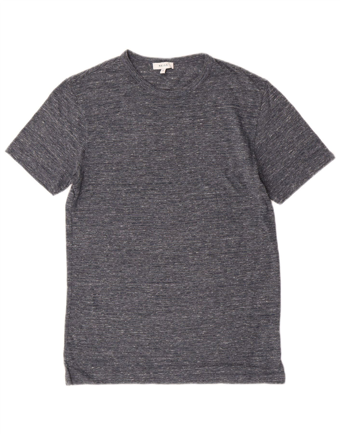 Camiseta masculina Reiss Top pequeno poliéster manchado cinza