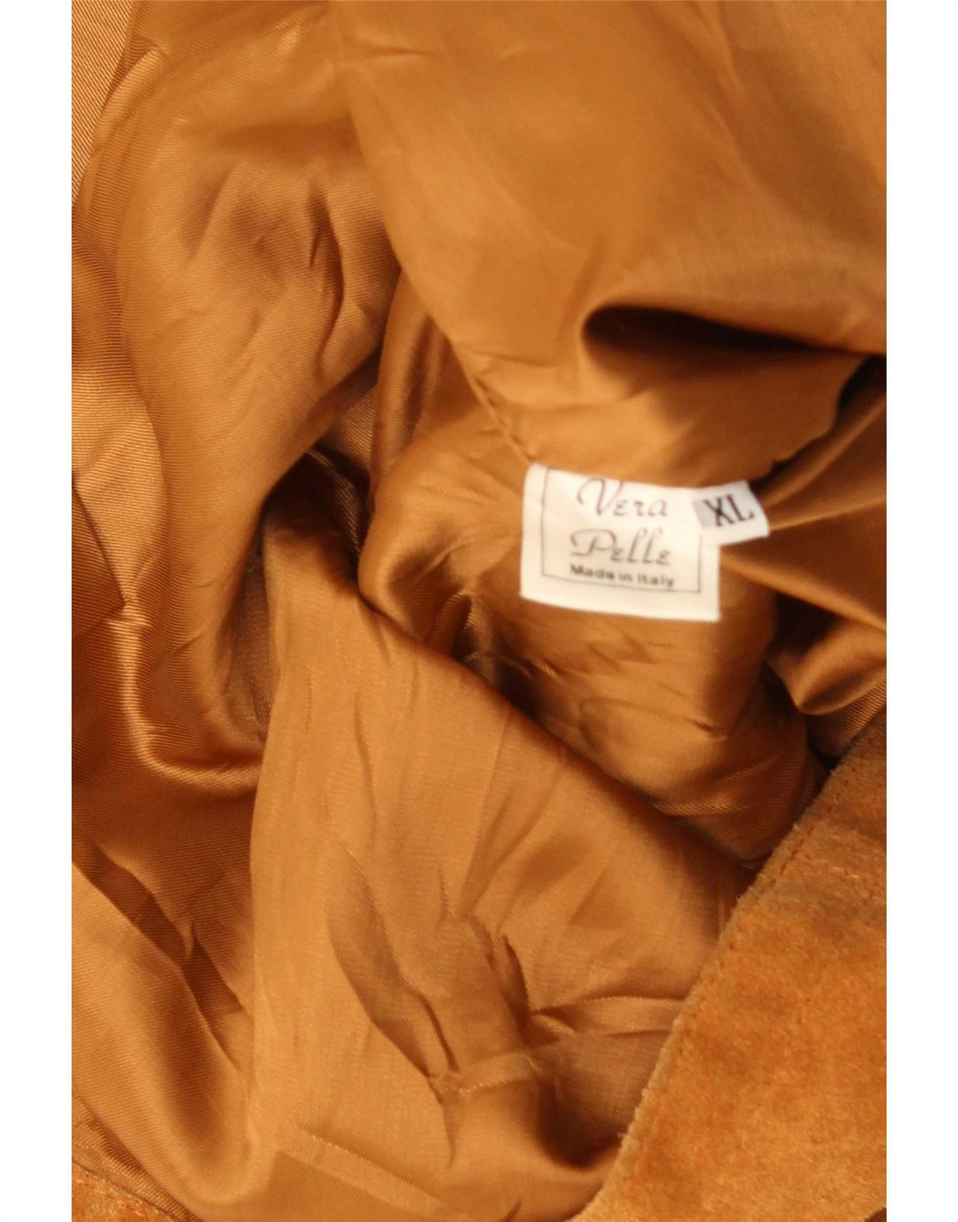 Jaqueta masculina vintage de camurça UK 42 XL couro bege