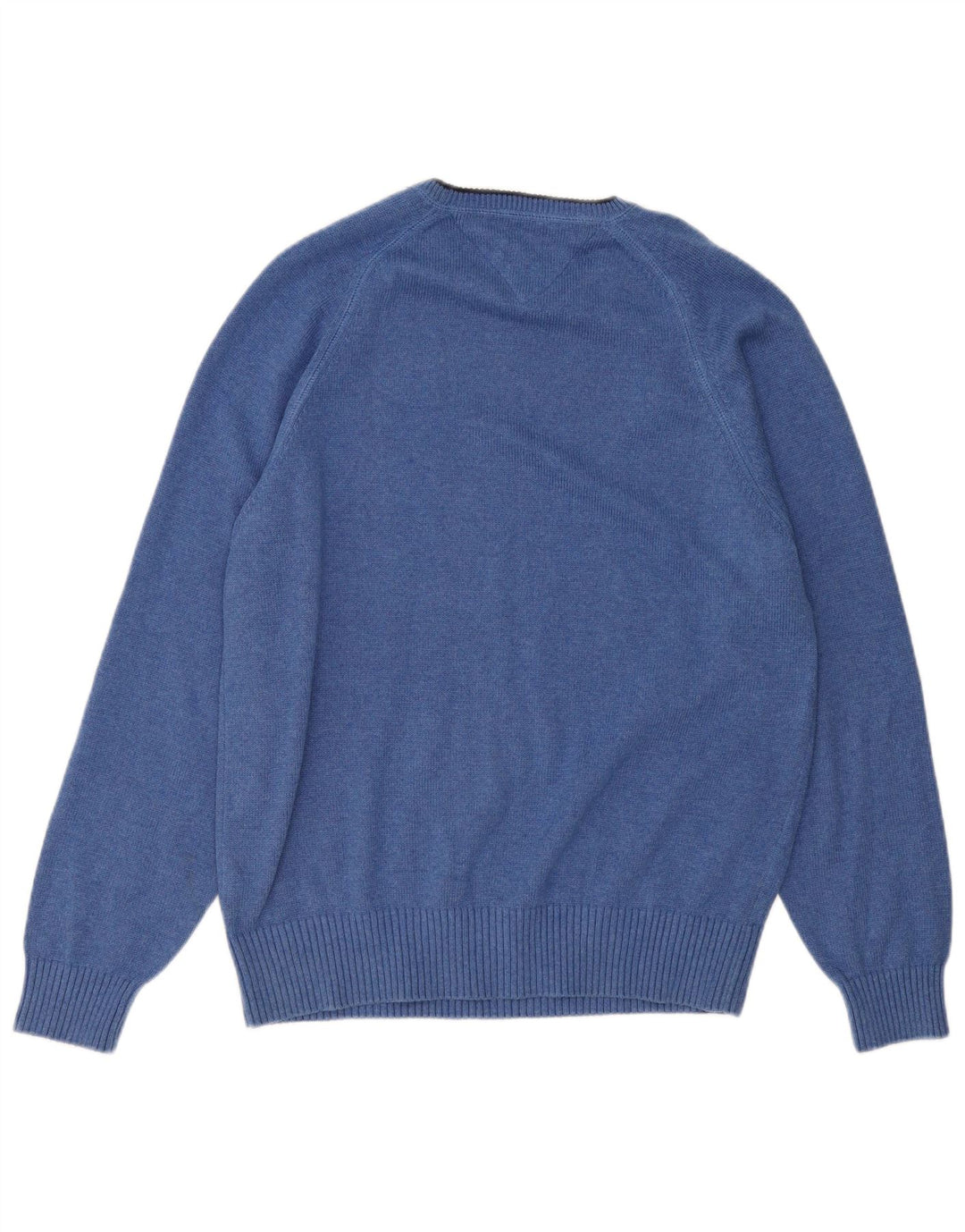 Suéter masculino TOMMY HILFIGER com gola redonda, grande algodão azul