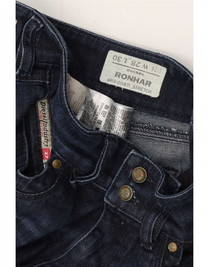 Diesel feminino Ronhar Bootcut jeans W28 L30 azul marinho algodão