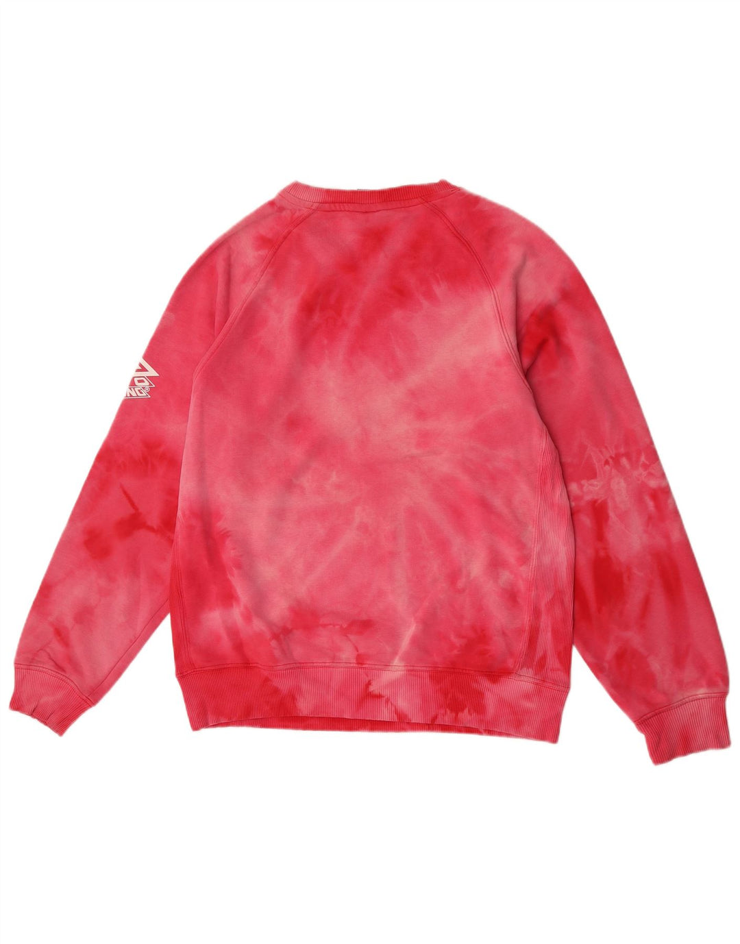 Umbro moletom gráfico masculino jumper médio rosa tie dye algodão