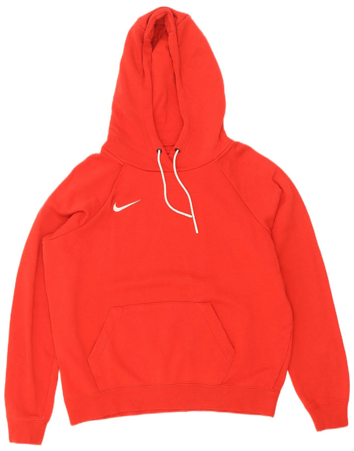 Nike Mens Hoodie Jumper Médio Algodão Vermelho