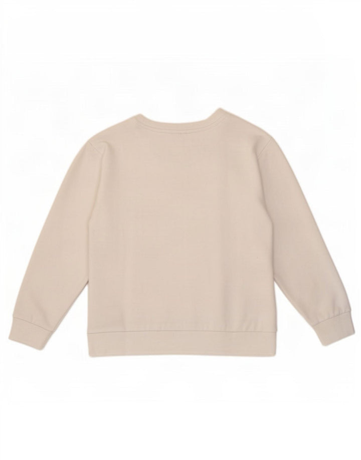 Suéter gráfico feminino Dkny UK 14 médio branco