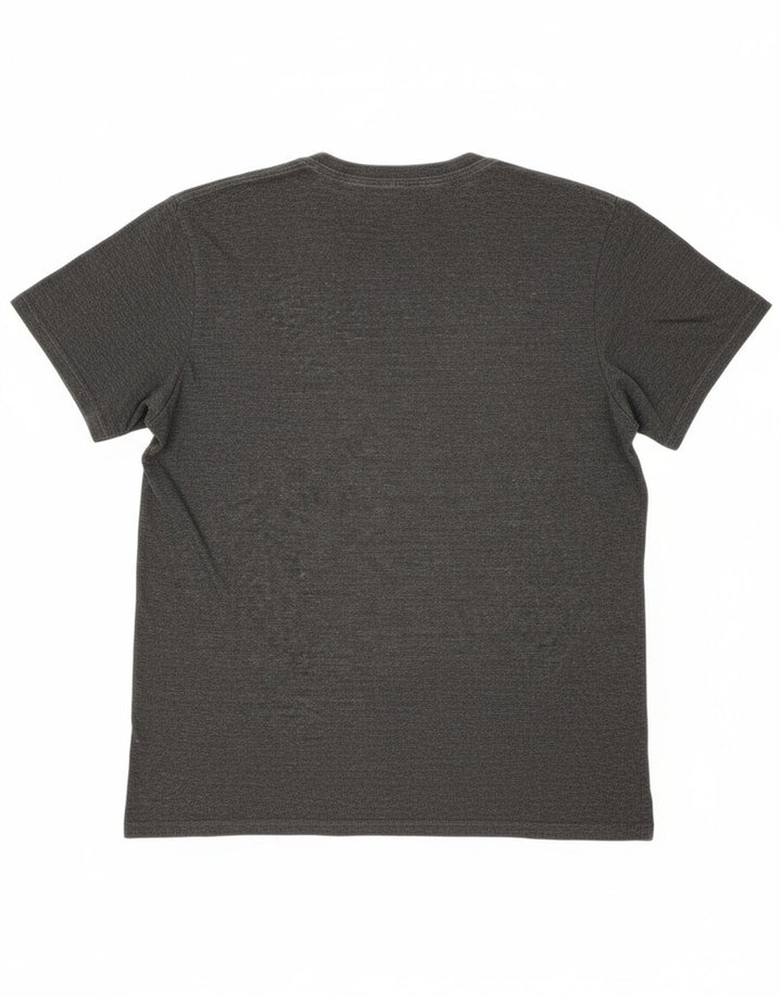 Camiseta masculina LEVI'S grande algodão manchado cinza