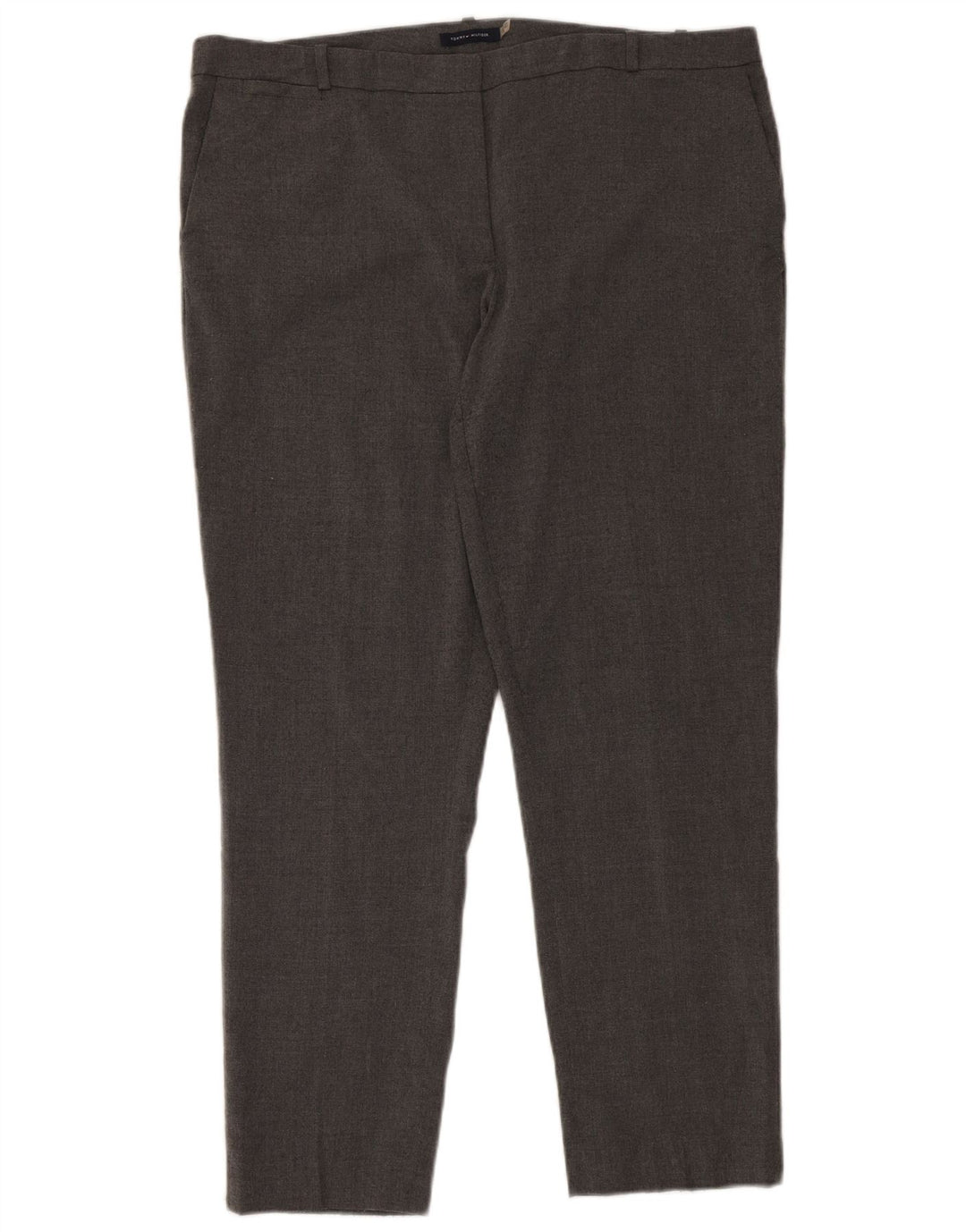 Calça Chino Feminina Tommy Hilfiger US 14 XL W38 L30 Cinza Poliéster