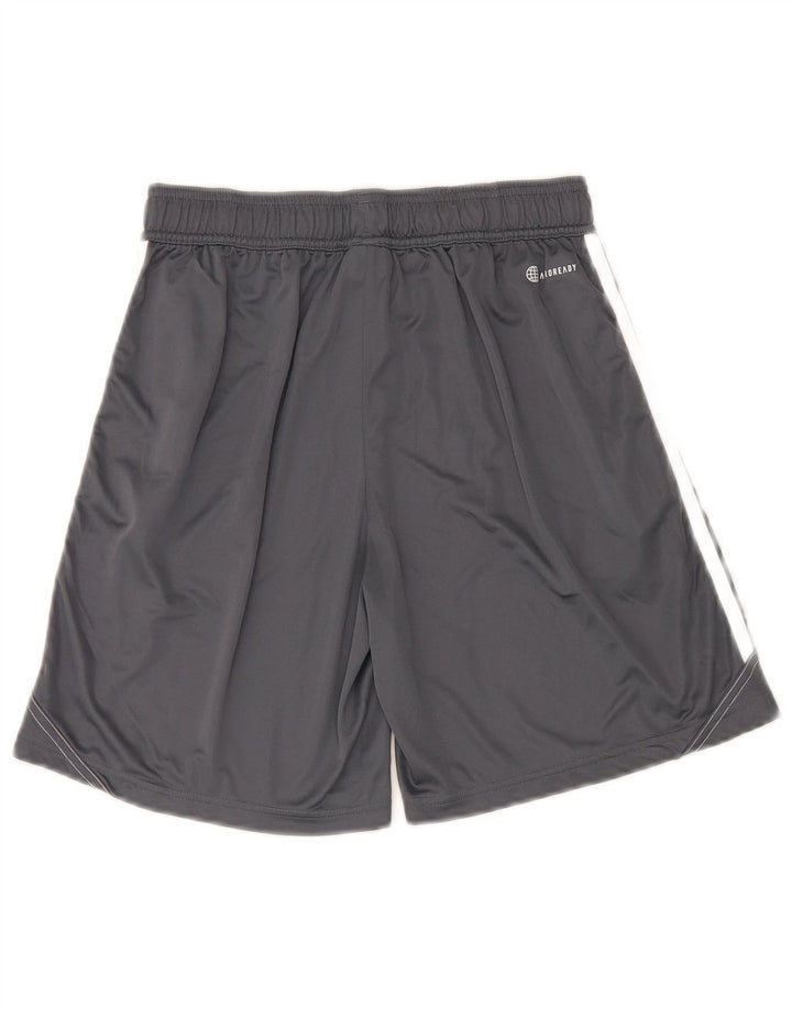 Calções desportivos Adidas Boys Aeroready 15-16 anos cinzento poliéster