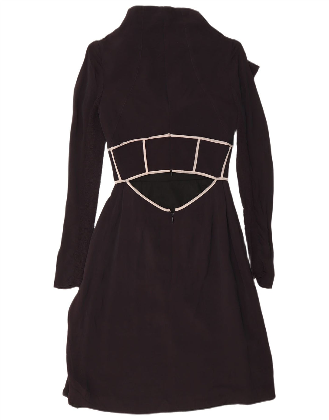 Vestido maxi feminino vintage manga comprida IT 40 pequeno preto