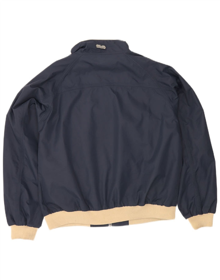 Jaqueta bomber masculina Gant UK 42 XL azul marinho Colourblock Nylon