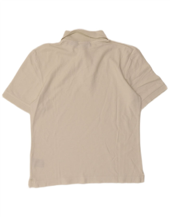 Camisa polo masculina FILA pequena off white